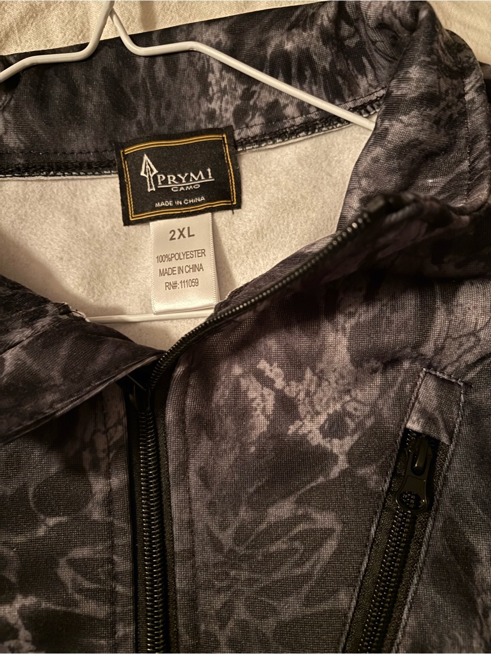 Men’s Black & Gray Zip-Front Jacket